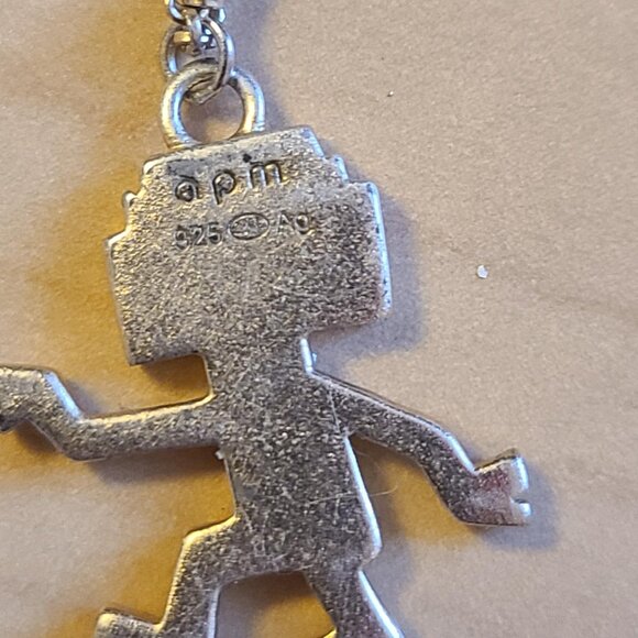 APM Monaco Crystal Dancing Robot Necklace - Picture 3 of 4